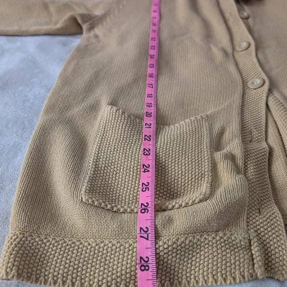 Cabela's Beige Women's Cardigan Sweater 100 % Cotton - Picture 8 of 9